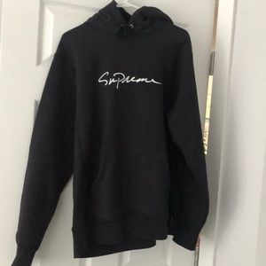 Supreme script hoodie
